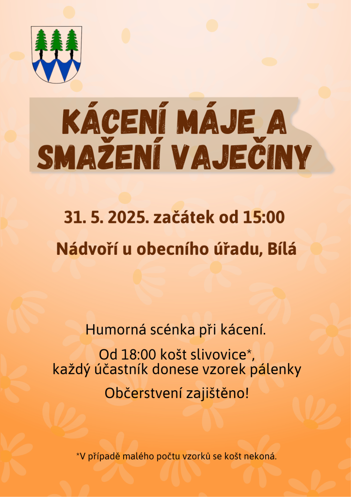 Kácení máje a smažení vaječiny - tradiční akce pro celou rodinu